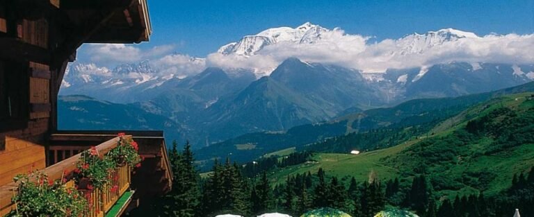 Vacances d'été avec vue sur le Mont Blanc