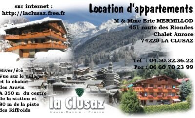 Chalet AURORE MERMILLOD